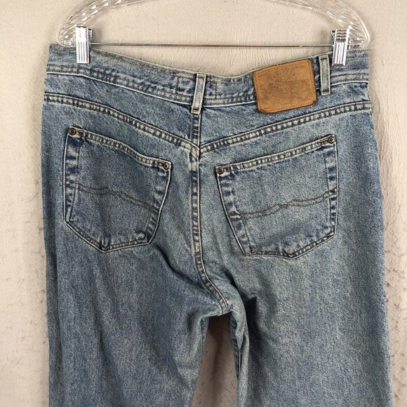 Vintage Structure Jeans Mens 36L Blue Denim Loose Baggy Y2K  Straight 90s Skater - Picture 14 of 16